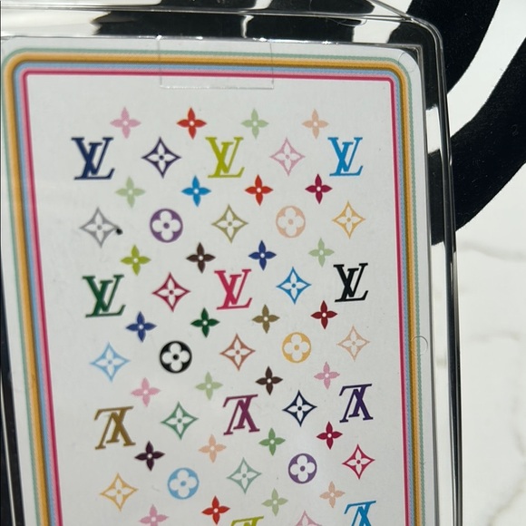 Louis Vuitton Murakami Multicolor Monogram Card Holder with Gold Keychain - Picture 3 of 3